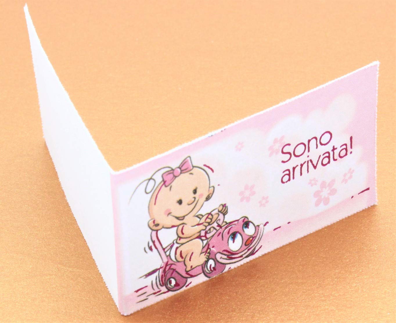Le Gemme Di Venezia 60 Gastgeschenkkarten Personalisiert - 4,5x2,5 Cm, Druck In Gold/Silber