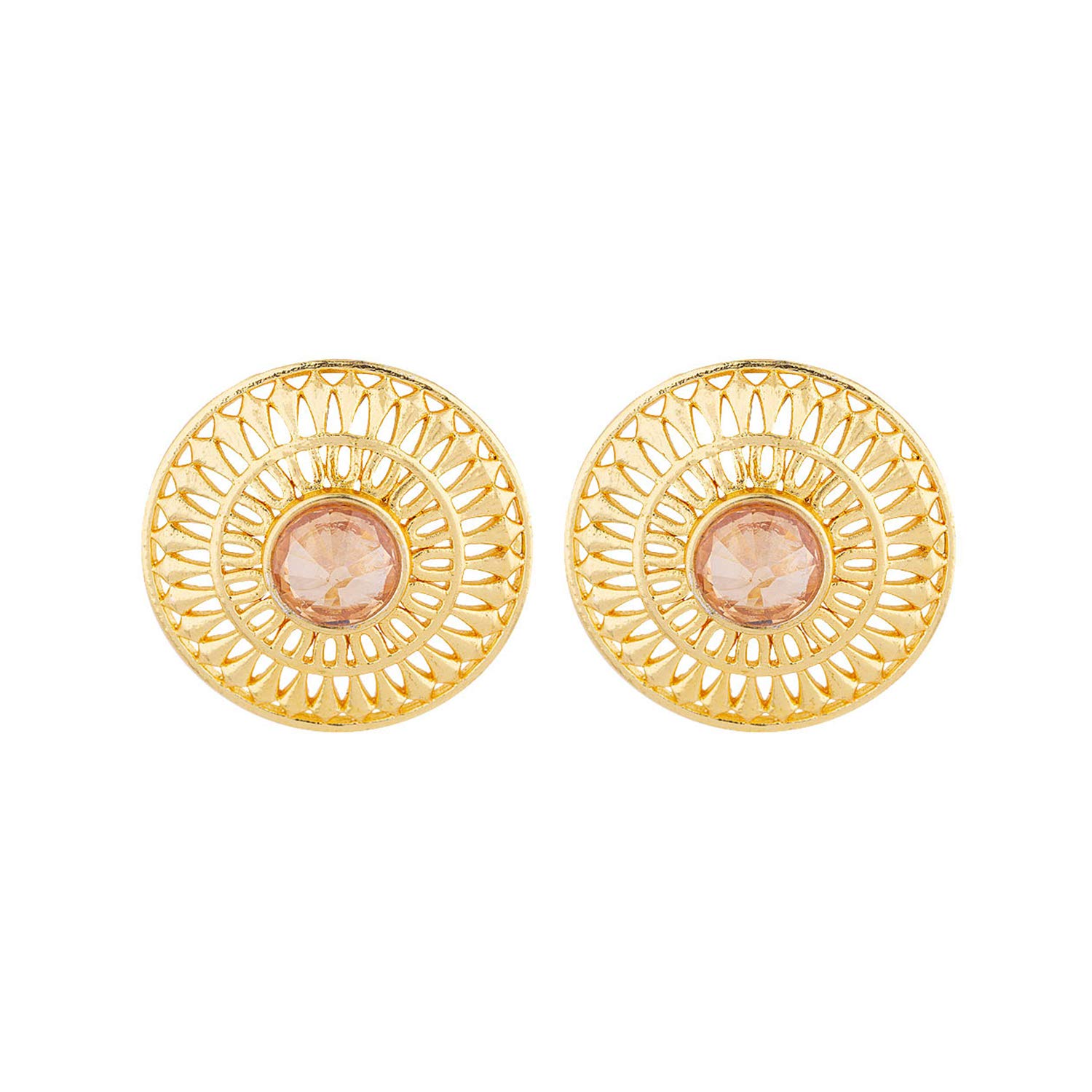 Voylla Golden Glitz Layered Circles Earrings Jewellery For Women (B07TV1G56Y) Amazon Price History, Amazon Price Tracker