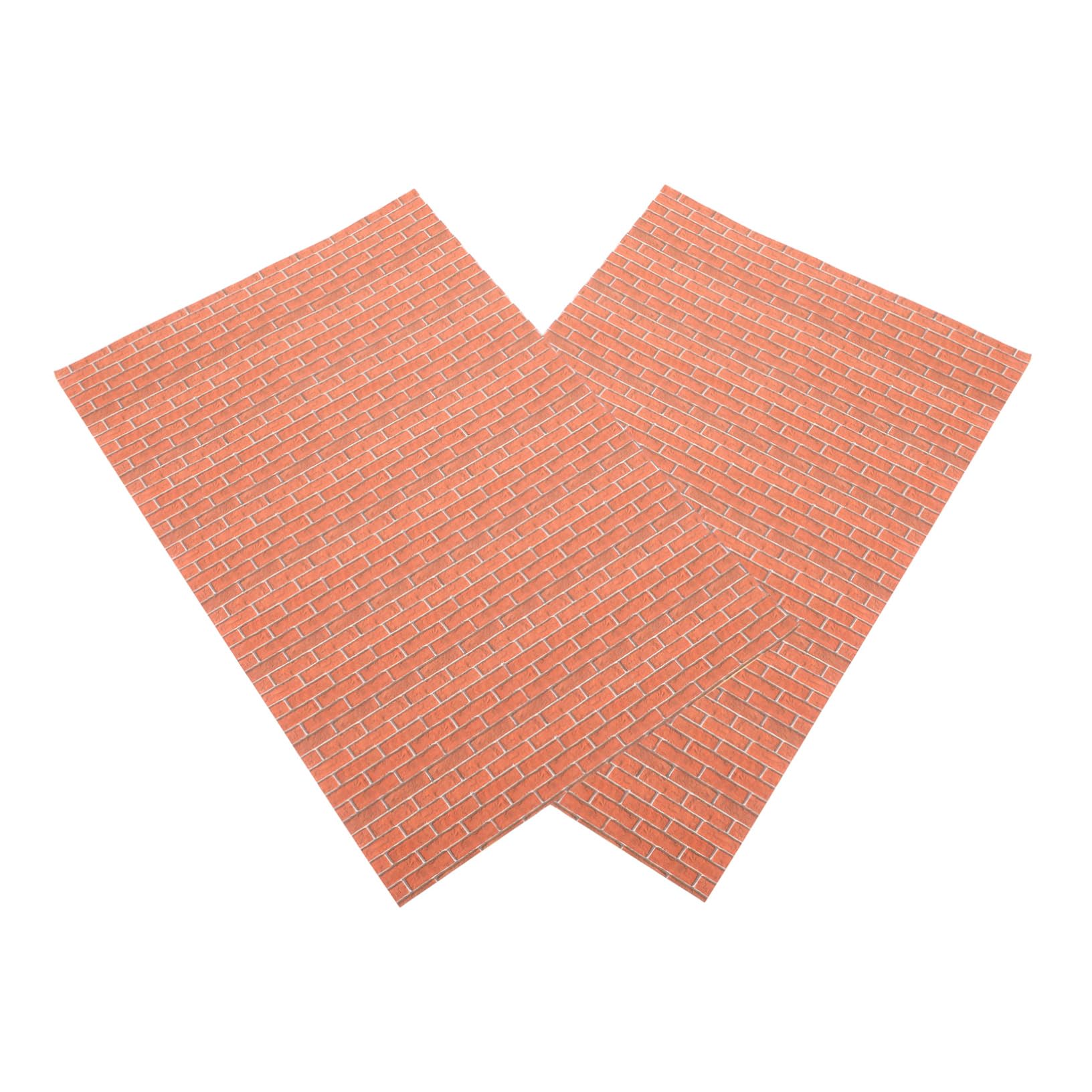 Toyvian 3 Set Carta Da Parati Autoadesiva Per Casa Delle Bambole Carta Da Parati Per Casa Delle Bambole Carta Da Parati Autoadesiva Da 1 A 12 Pezzi Materiale Decorativo Per 2 fogli*3