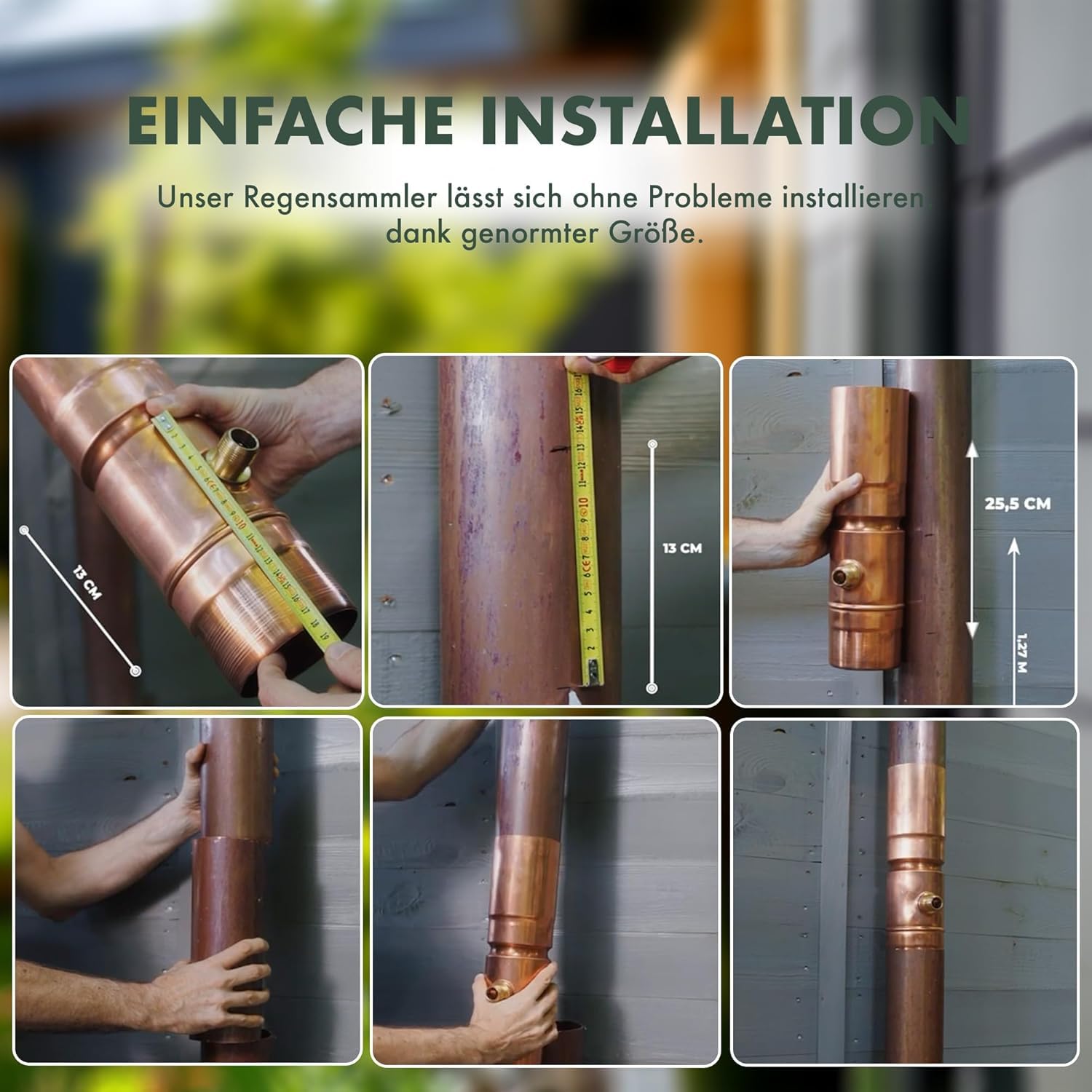 Regensammler für Fallrohre 100 mm - Zink Regenwassersammler für Fallrohr DN100 mit Schlauch- und Fassanschluss - Wassersammler für Regentonne, Zisterne - wetterfest und langlebig - Indiva