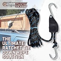 Vista 4 de Rope Ratchet Sistema de polea de bloque y aparejos de 3/8", Polipasto ajustable para equipo de elevación, Plataforma de utilidad al aire libre