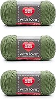 Vista 7 de Red Heart with Love - Hilo de seda de maíz, paquete de 3 unidades de 6.98 oz/7 onzas, acrílico, 4 medianos (peinado), 370 yardas, tejido/ganchillo