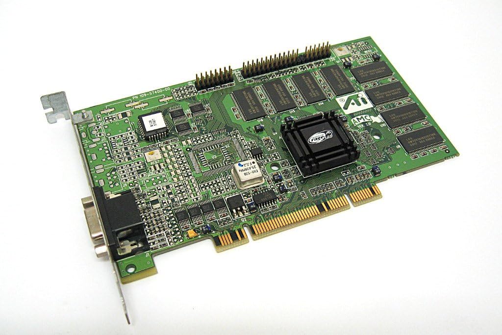 ATI 109-57400-00 Graphics Rage 128 PCI Video Card, VER.2.0, P/N:1025740700