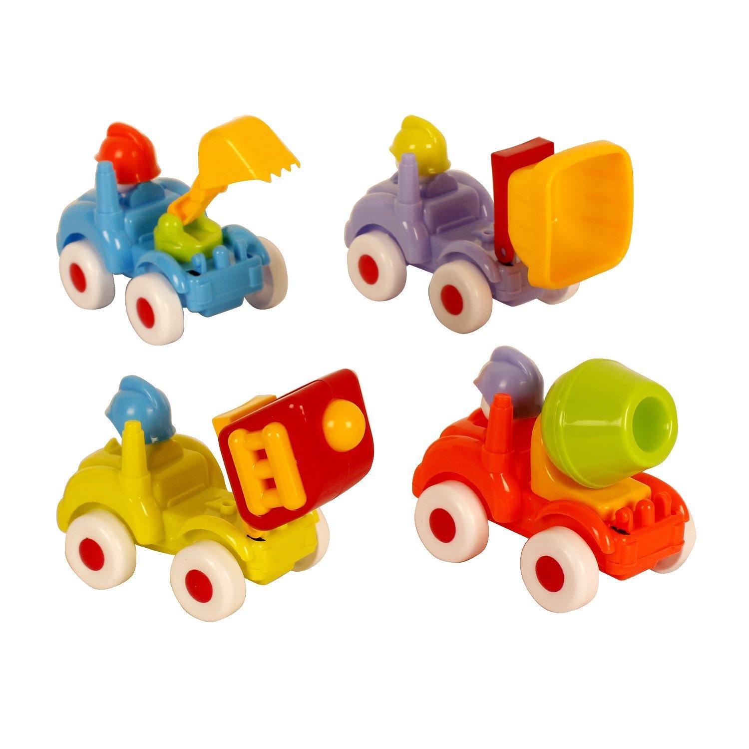 SNECHA - Excellent 4 Construction Trucks Multicolor - Good Gift Item for kidsA