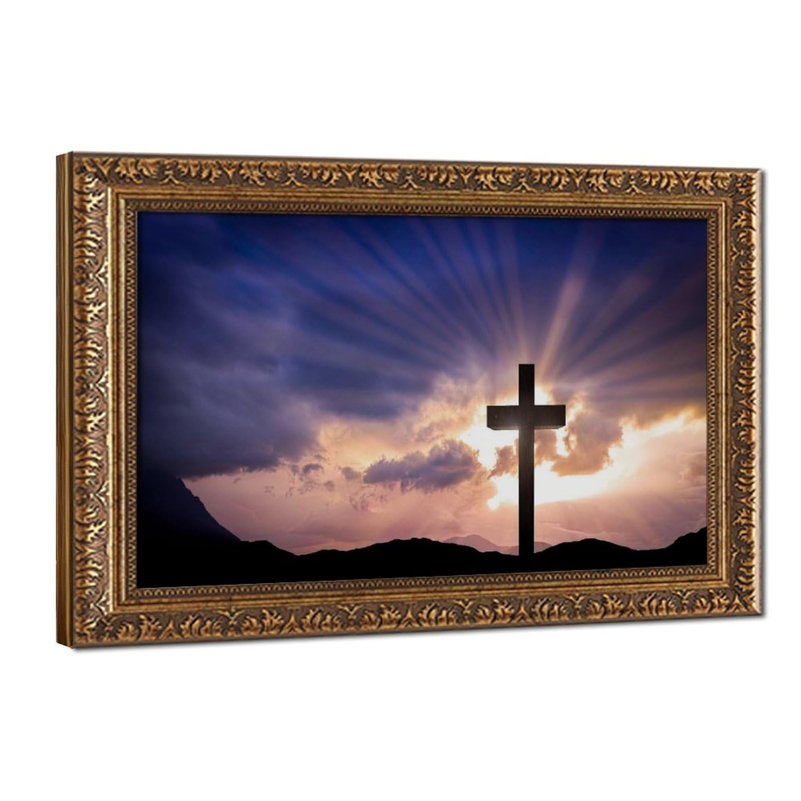 Bareronor Landscape Poster Canvas Poster Wall Art Decor Print Picture Paintings for Living Room Bedroom Decoration 24" L X 36" W