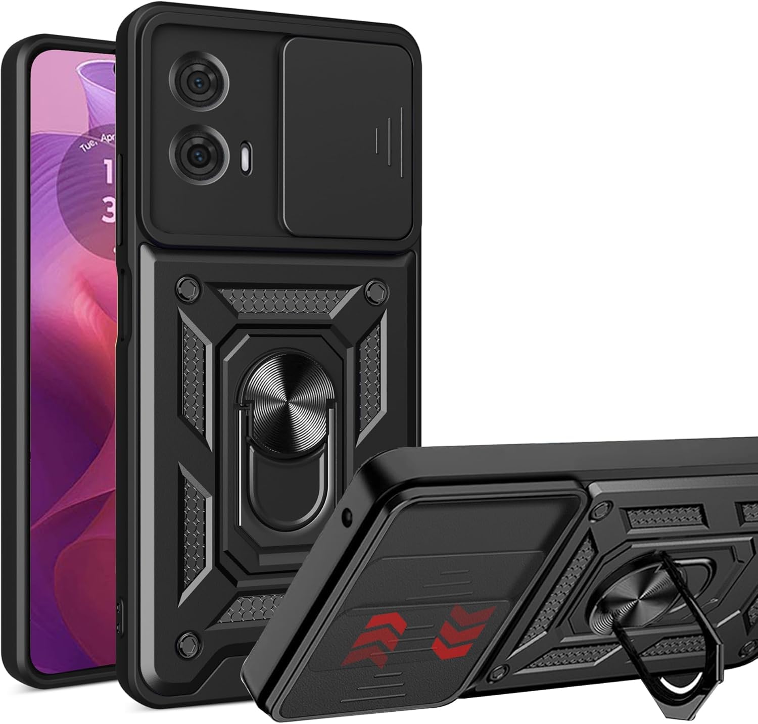 PIXFAB for Motorola Edge 50 Fusion 5G Case, Shockproof Case with Camera Lens Protection