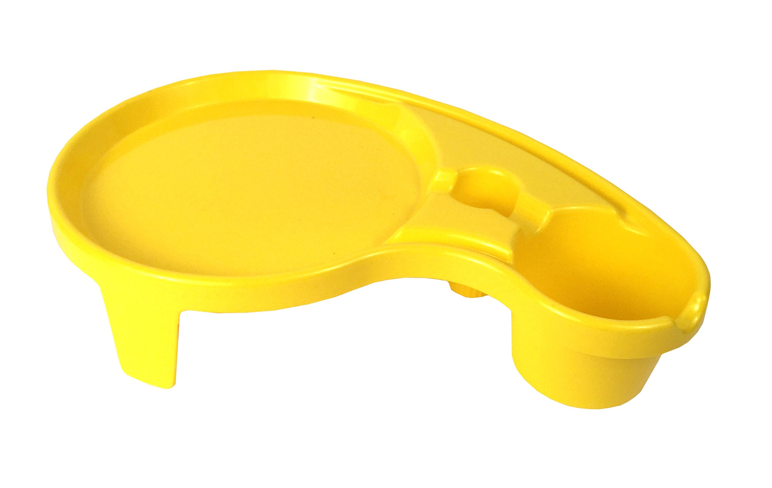 Cup, Plate, and Utensil All-in-One Tray and Holder (6 Pack), Yellow