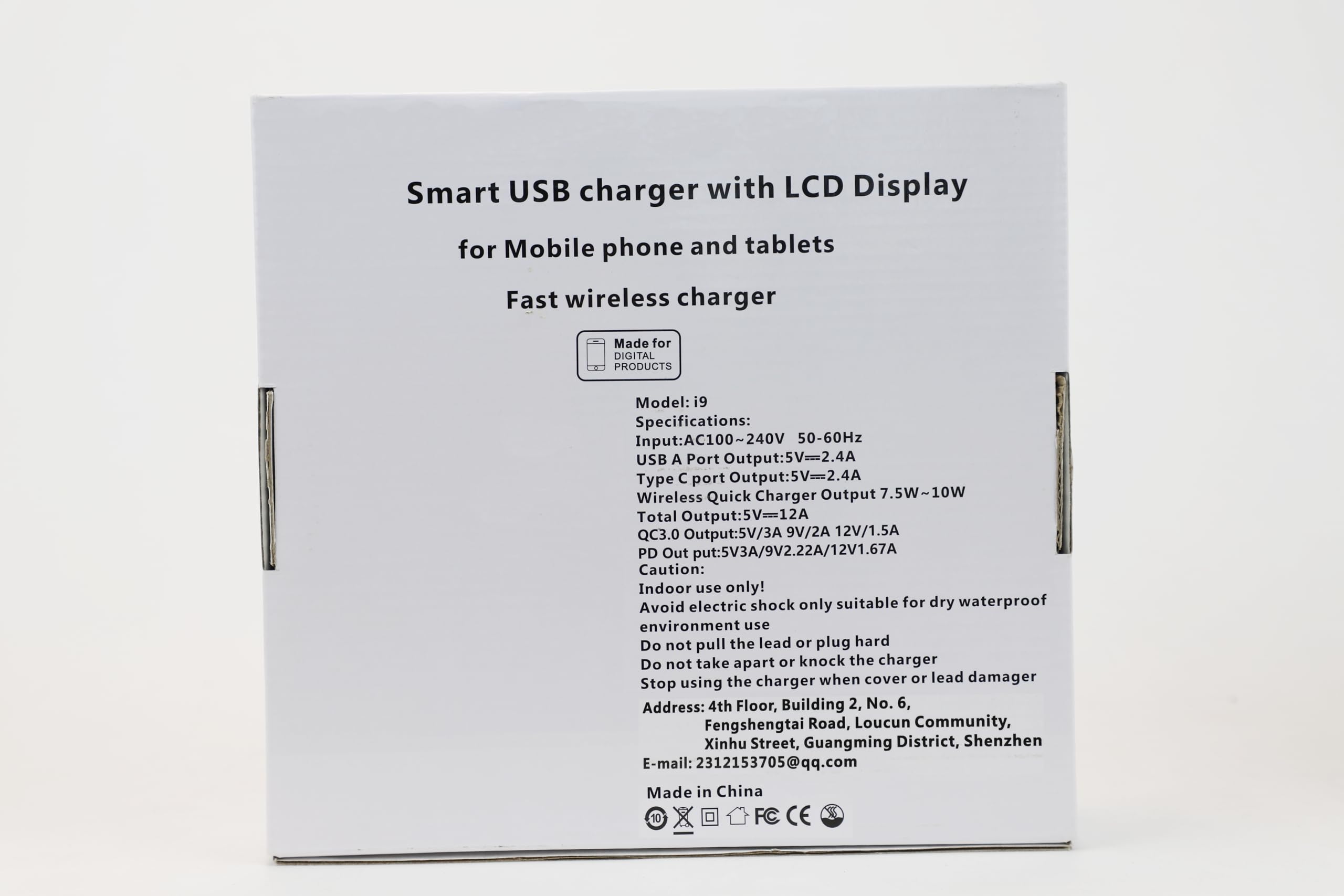 Stazione di Ricarica USB a 7 Porte Caricatore con 7 Cavi per iPhone iPad Tablet