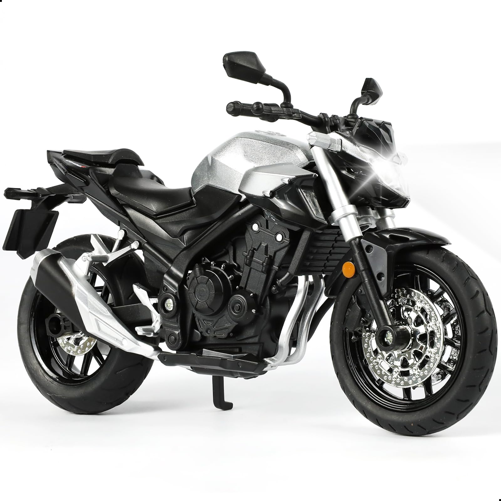 Risopen 1:12 Motorcycle Model Toy for BMW S1000RR Metal Die-cast with Plastic Motorcycle Model No Assembly Required Mini Finished Moto Gift for Adult(White) — view 19