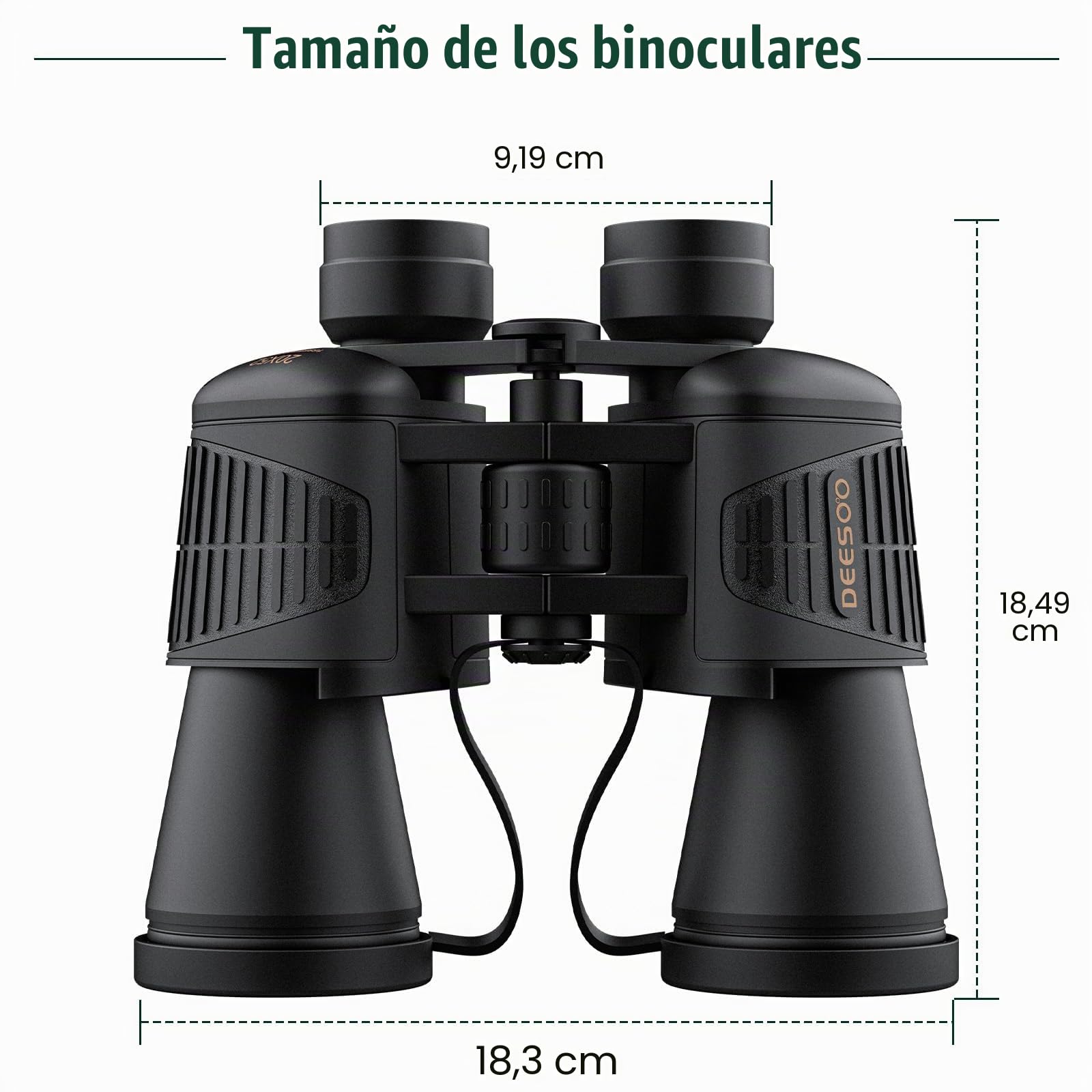 Prismáticos de 20 x 52 Pulgadas para Adultos de Alta Potencia – Binoculares HD de visión Grande con Poca luz – Prismáticos Profesionales para observación de Aves, Caza, Viajes, cruceros | Visión HD, gran visión, profesional para observación de aves, caza,