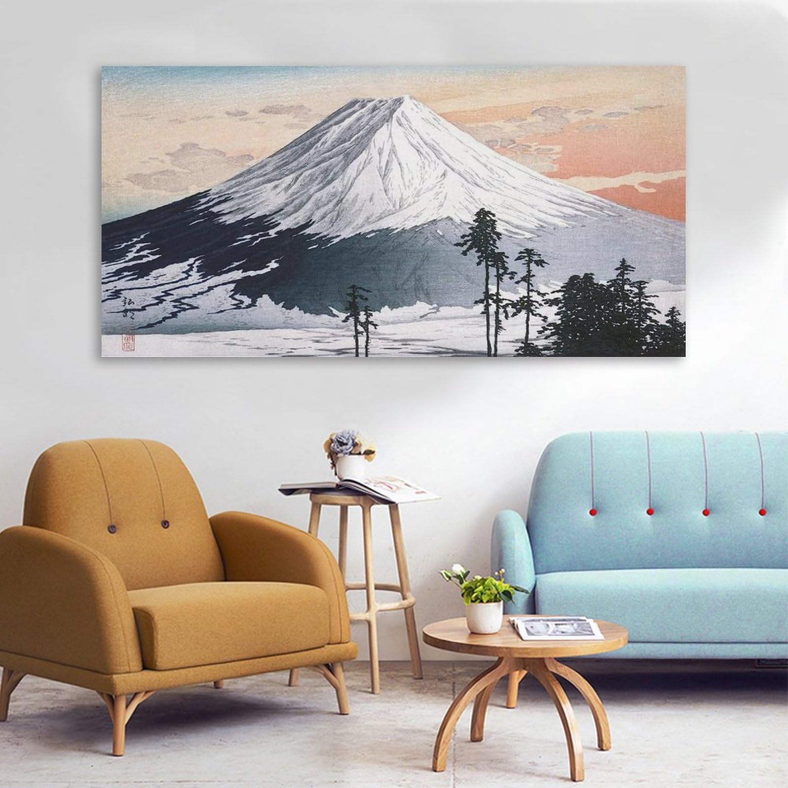 Affiche Sur Toile Mont Blanc - Décoration Murale Moderne Pour Salon Et Chambre - 40x60 Cm