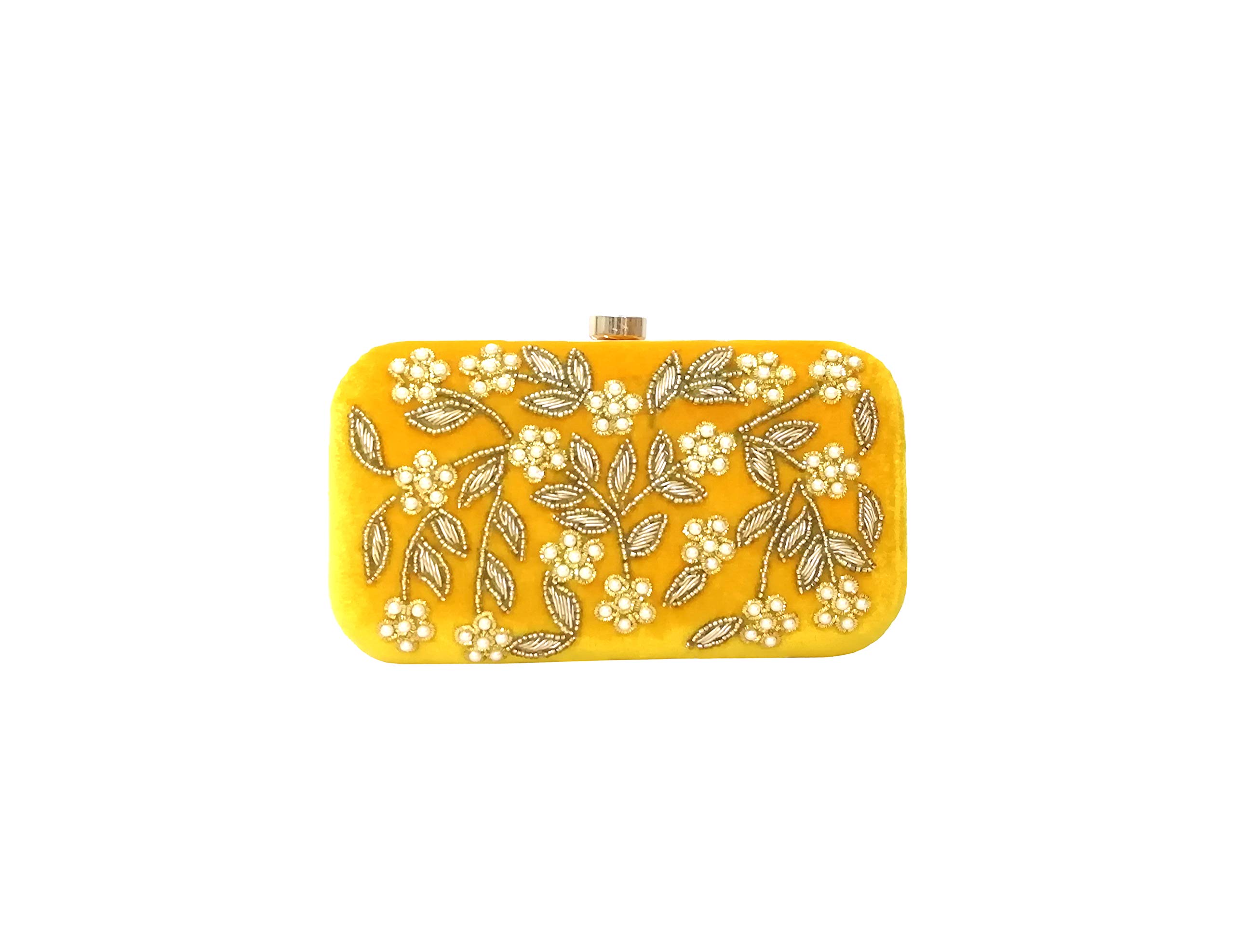 DUCHESS Womens Clutch Yellow (B07QVKYYXX) Amazon Price History, Amazon Price Tracker