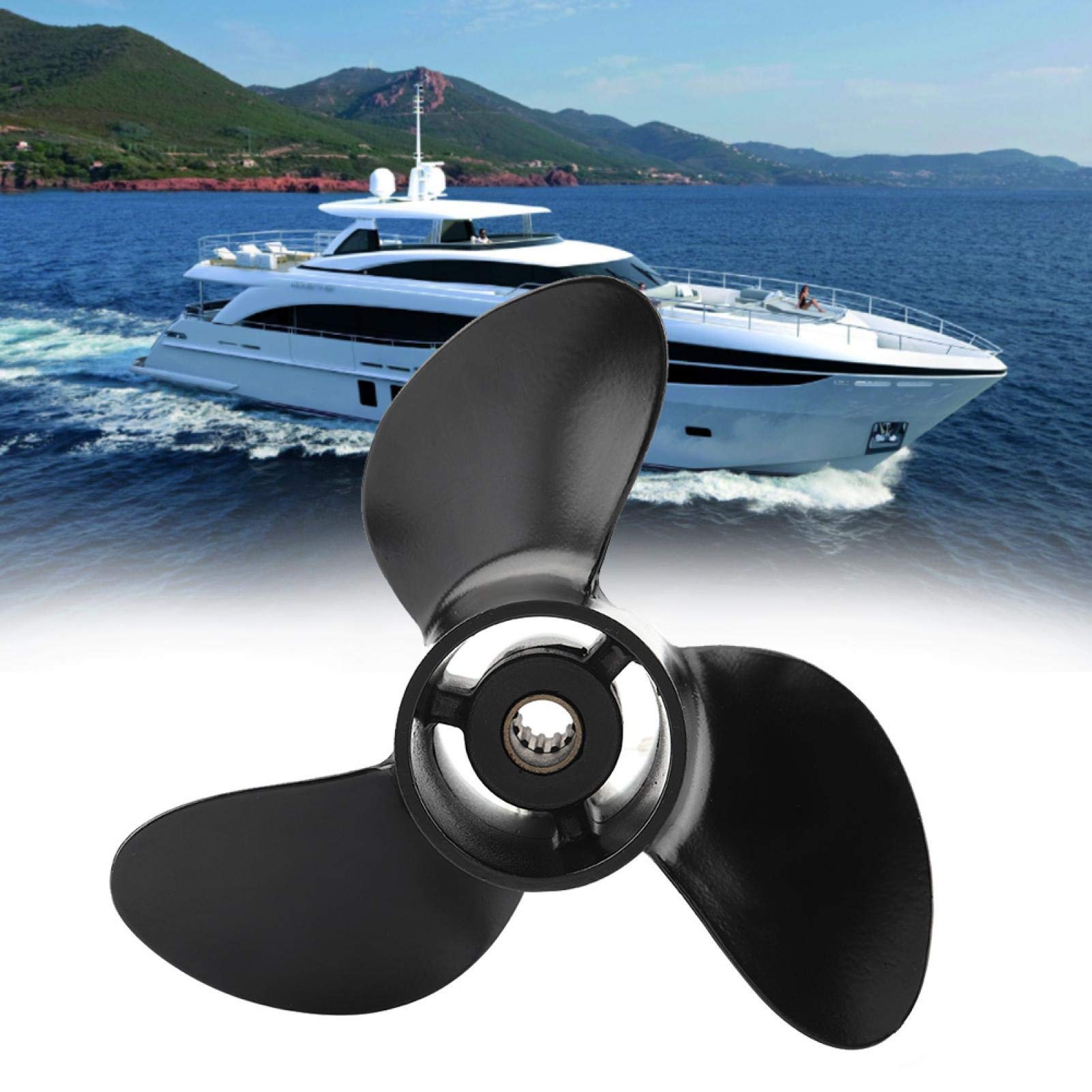 7.8x8 Outboard Propeller Fit Tohatsu Mercury Engine 4HP 5HP 6HP MFS4/5S/6S M5B 1