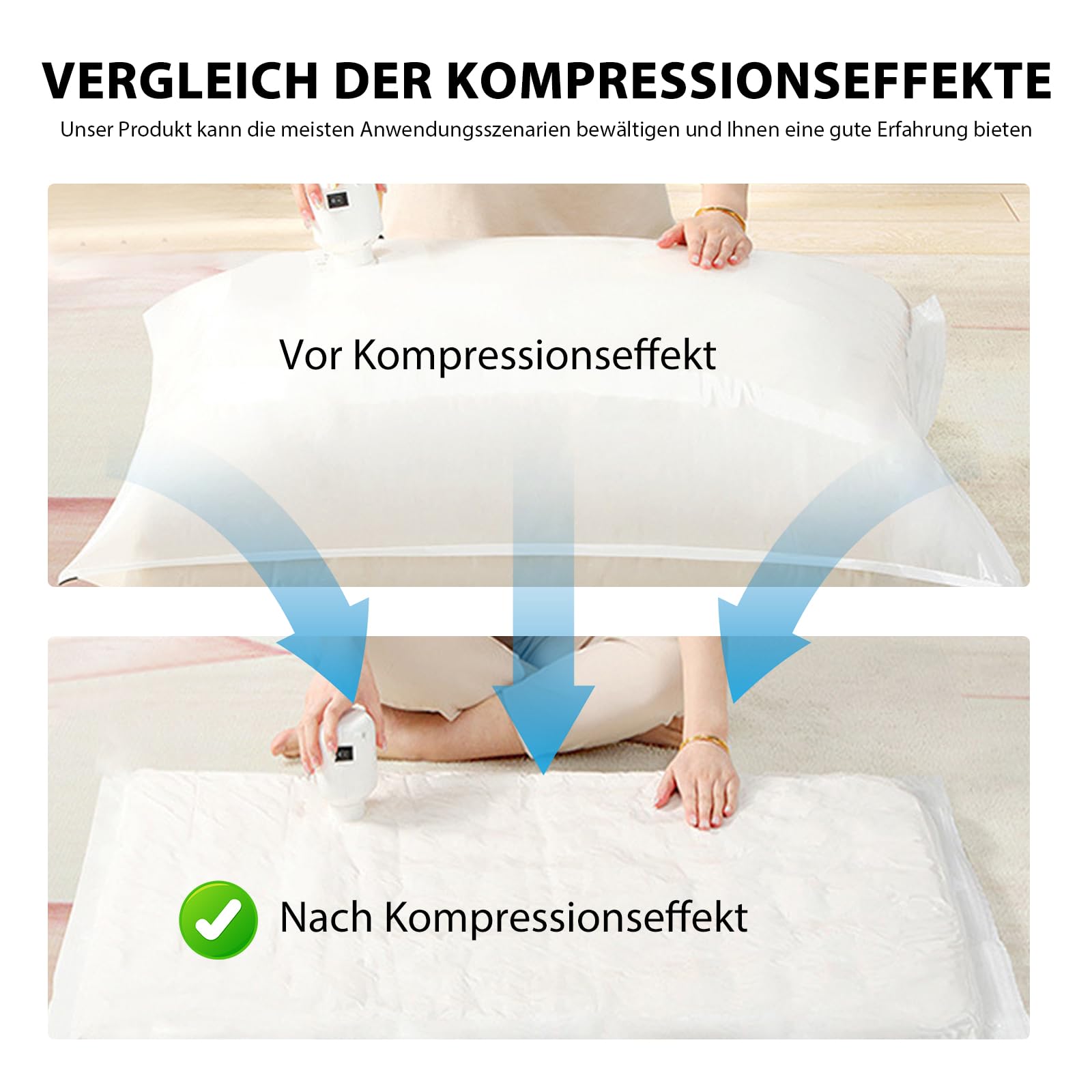 Sac De Rangement Sous Vide Pour Matelas 240x130 Cm - Étanche, Gain De Place - Idéal Pour Déménagement Ou Stockage