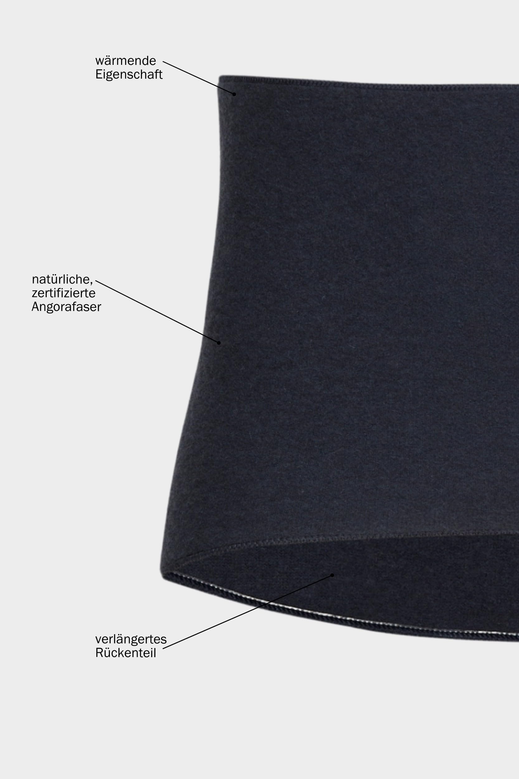 Conta Chauffe-ventre chaud pour homme et femme - En angora et laine vierge - Sous-vêtements pour la région lombaire et le bas du dos - Différentes couleurs - Taille S à 3XL