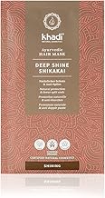 khadi DEEP SHINE SHIKAKAI Masque capillaire Ayurvédique - Brillance éclatante, hydratation intense et protection lissante contre les pointes fourchues, 100% naturel, vegan - 50 g