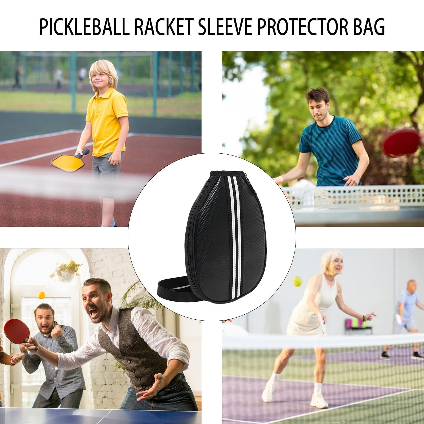 Amazon | ピックルボールカバー、ピンポンパドルケース | ピックル