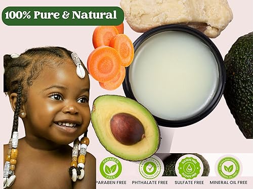 Miniatura 2 de J'Organic Solutions Estimulador natural del crecimiento del cabello para niños (grasa capilar) con lanolina, aceite de almendras dulces y aceite de