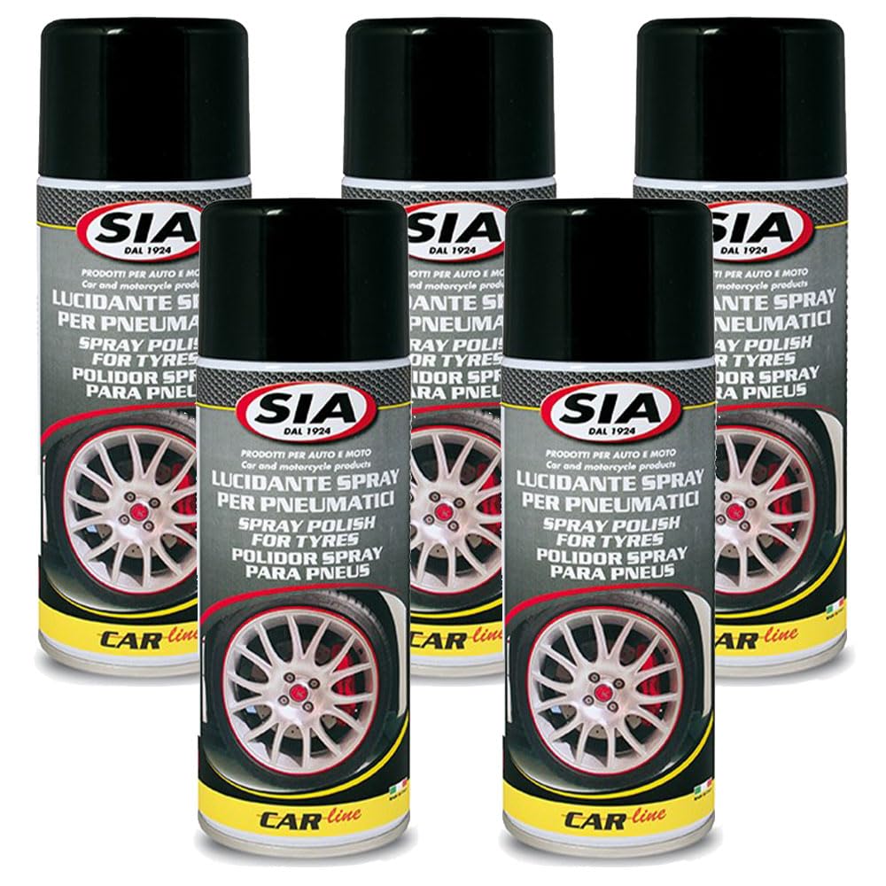  Sia 8548 Black Spray Pulito Gomme Protegge e Rinvigorenza del Colore delle Gomme per Scarsi Agenti Atmosferici
| Sia 85
