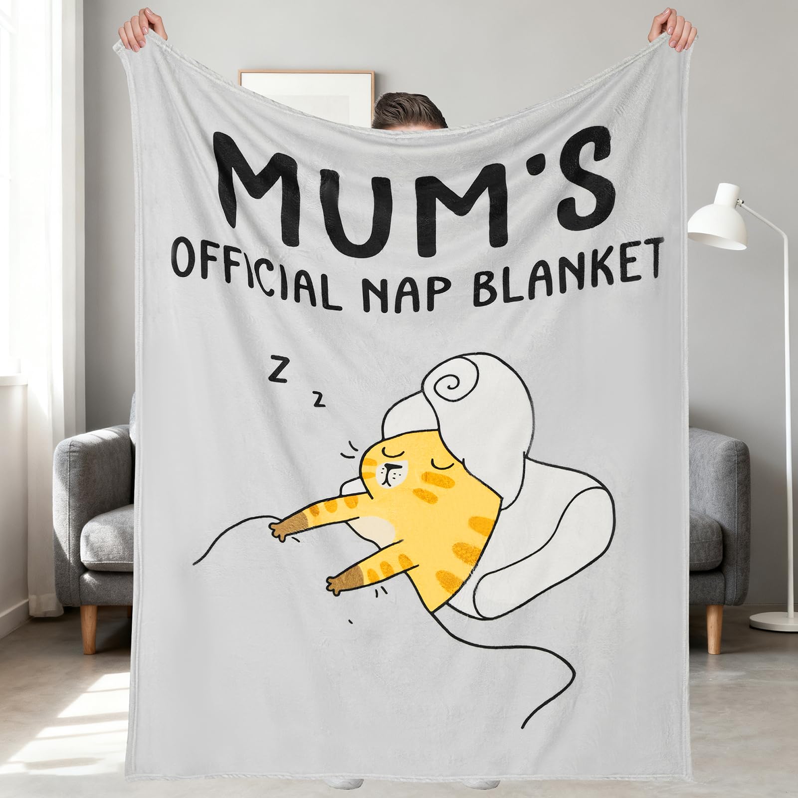 AOOTE Christmas Blanket Gifts for Mum, 130 * 150 cm Christmas Blanket Gifts for Mum, Soft and Comfortable Flannel Throw Blankets, Blankets Presents Ideas, Birthday, Mother's Day, Christmas