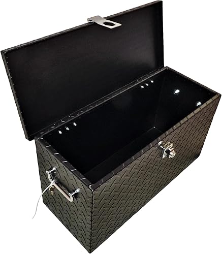 Miniatura 6 de Polaris Ranger and General Lock and Ride - Caja de herramientas de aluminio para ATV UTV de 24 pulgadas, color negro, ajuste universal