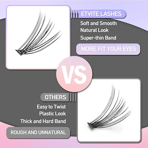 Miniatura 4 de Pestañas individuales 10D 20D, 3D, aspecto natural suave, hechas a mano, 0.430.570.550.551 pulgadas, pestañas postizas con volumen de tamaño mixto,