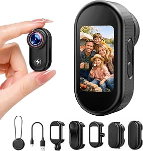 4K Mini Body Camera with 64GB Card, 1.47