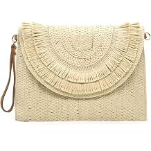 Straw Clutch Purses for Women Straw Crossbody Bags Summer Beach Bag Rattan Purse Woven Clutch Handbag