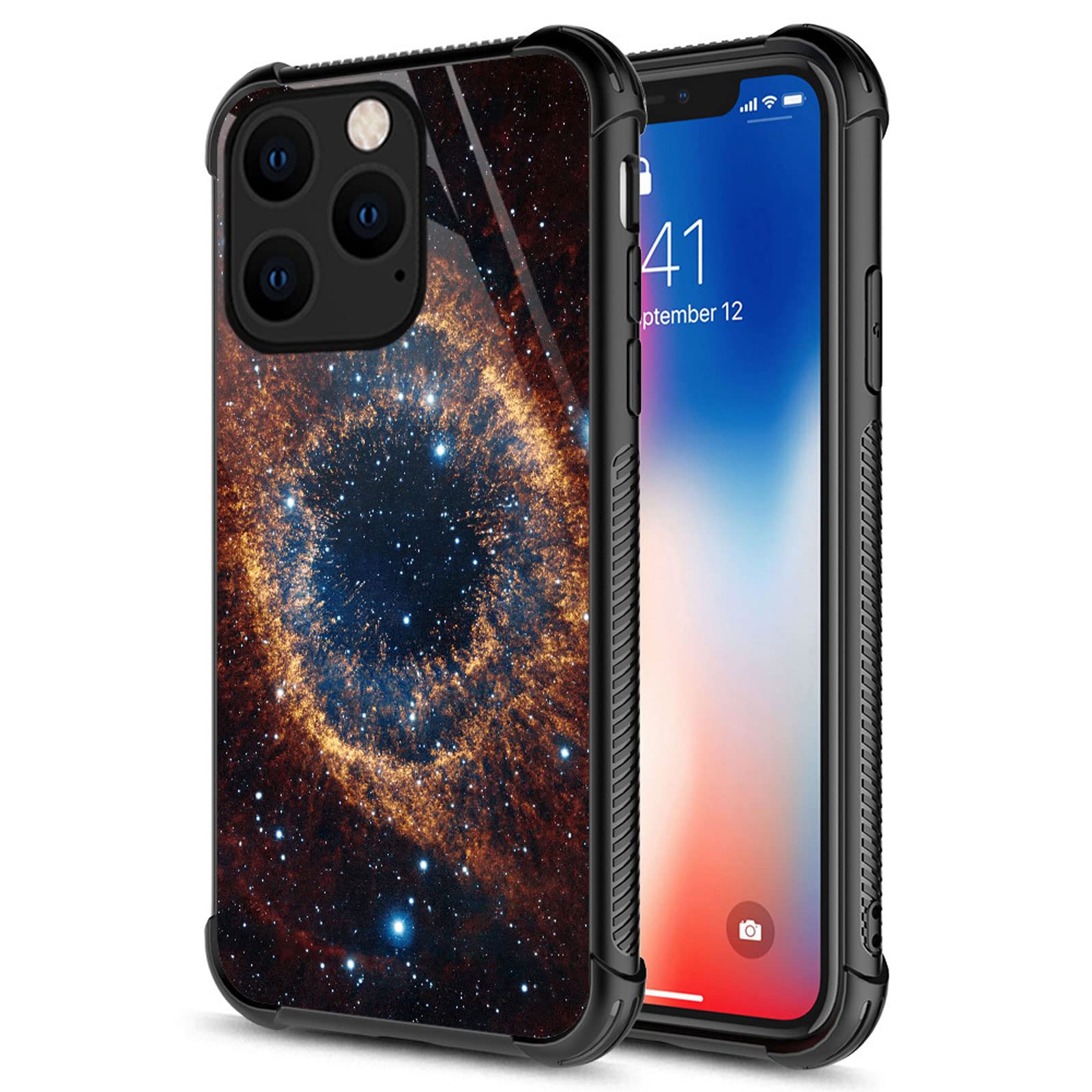 CARLOCA Compatible with iPhone 14 Case,Space Cosmic Eye Identity Graphic Design Shockproof Anti-Scratch Hard Acrylic Case for iPhone 14