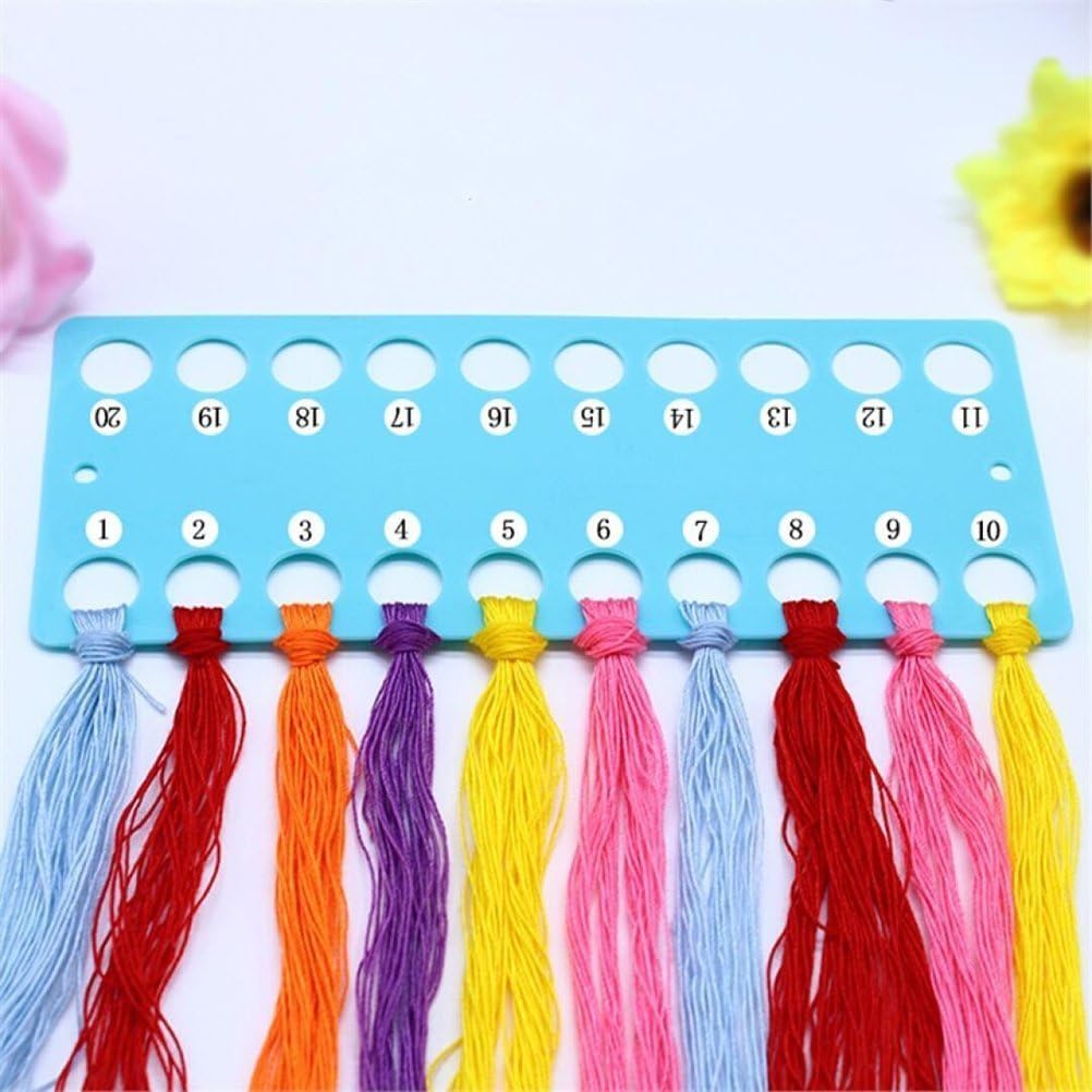Teemico 12 Pack Embroidery Floss Organizer Cross Stitch Thread Holder Storage Tool (12)