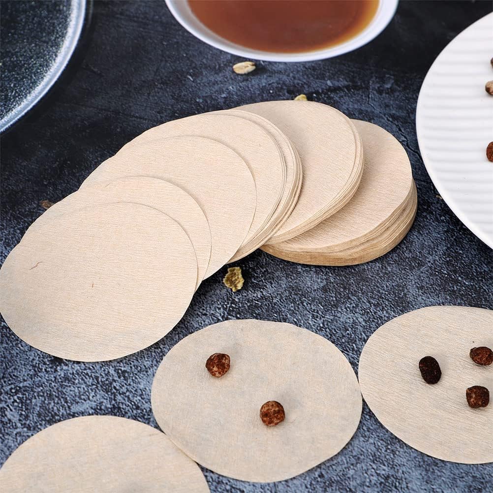 1500 PCS Unbleached Coffee Filters, Replacement Round Coffee Filters, Disposable Paper Filters Compatible with Aerobie Aeropress Coffee Filter and Espresso Maker
