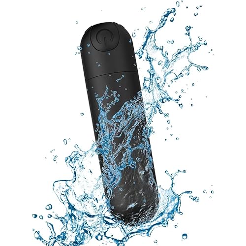 Mini Upgraded Rechargeable Handheld Waterproof Back Massager,Electric Portable Back Massager for Back Neck Shoulder Body,Black