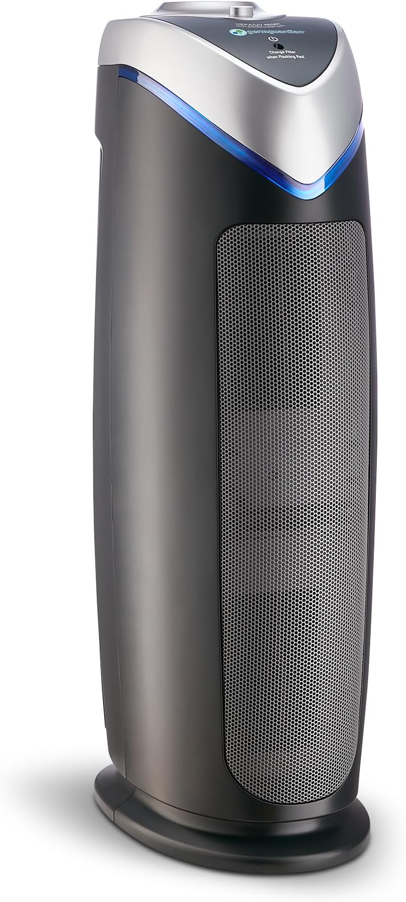 GermGuardian 4-in-1 HEPA Air Purifier for Home, Large Rooms Up to 743 Sq. Ft. with HEPA Air Filter, UV-C Light & Odor Reduction, AC4825E, 22 Tower Gray"