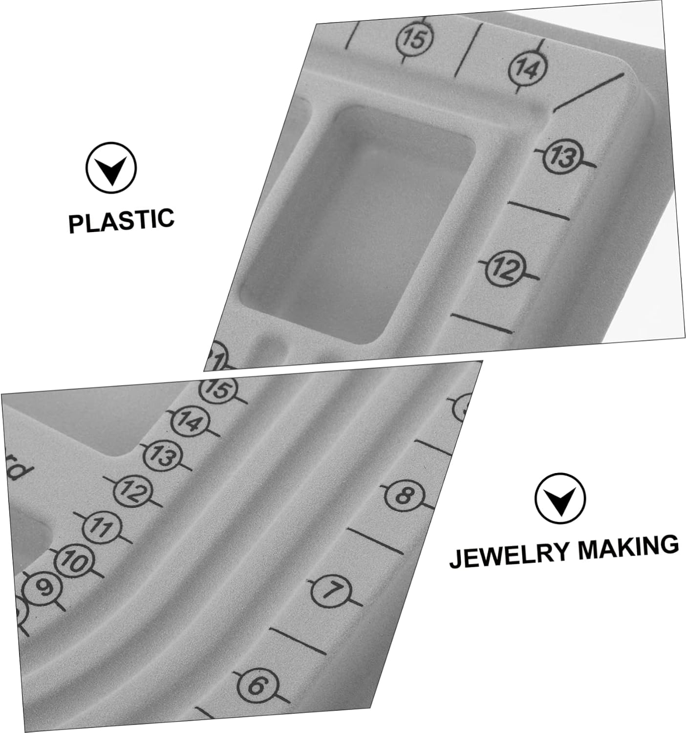 OHPHCALL 2pcs Bead Design Board for Jewelry Making Lightweight DIY Bead Tray for Necklaces and Bracelets Portable Storage and Display Mat with Measurement Scales
