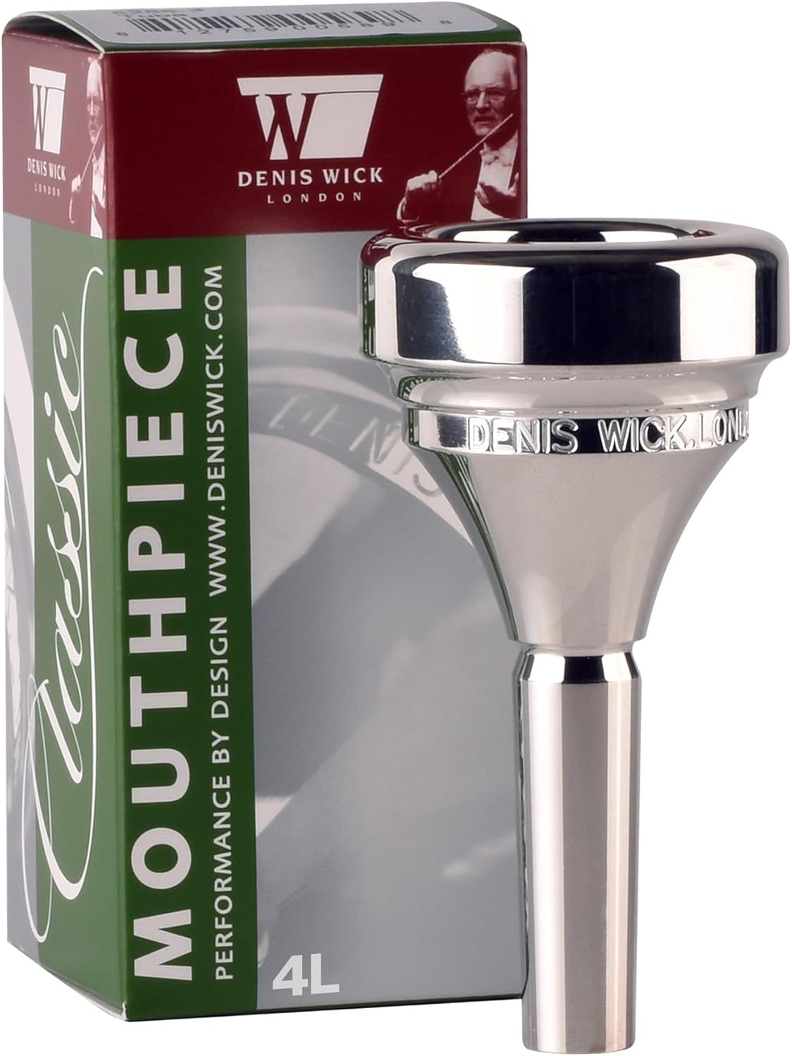 Denis Wick Tuba Classic Mouthpiece Silver Plated 4L | Large Shank Tuba Mouthpiece to Enhance Your Performance with Superior Sound | Mouthpiece for a Clear Tone and Precision | 30.5 x 6.9 x 8.27mm