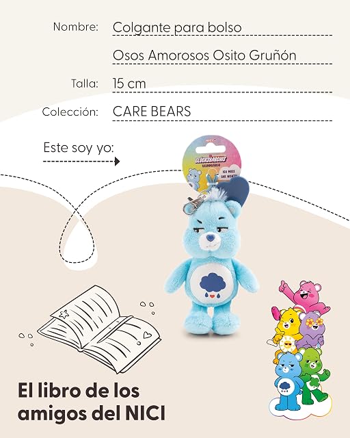 Foto 5 de 7 de NICI Osos Amorosos Gruñón, 15 cm, azul - 62802