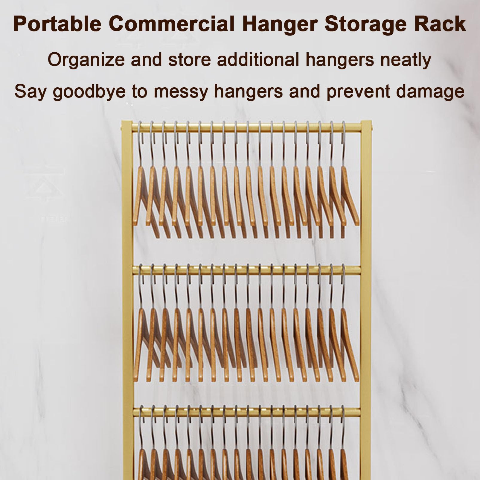 Kleiderbügel-Aufbewahrungssystem, Organizer für Waschküche und Einzelhandel, maximiert Platz und Effizienz