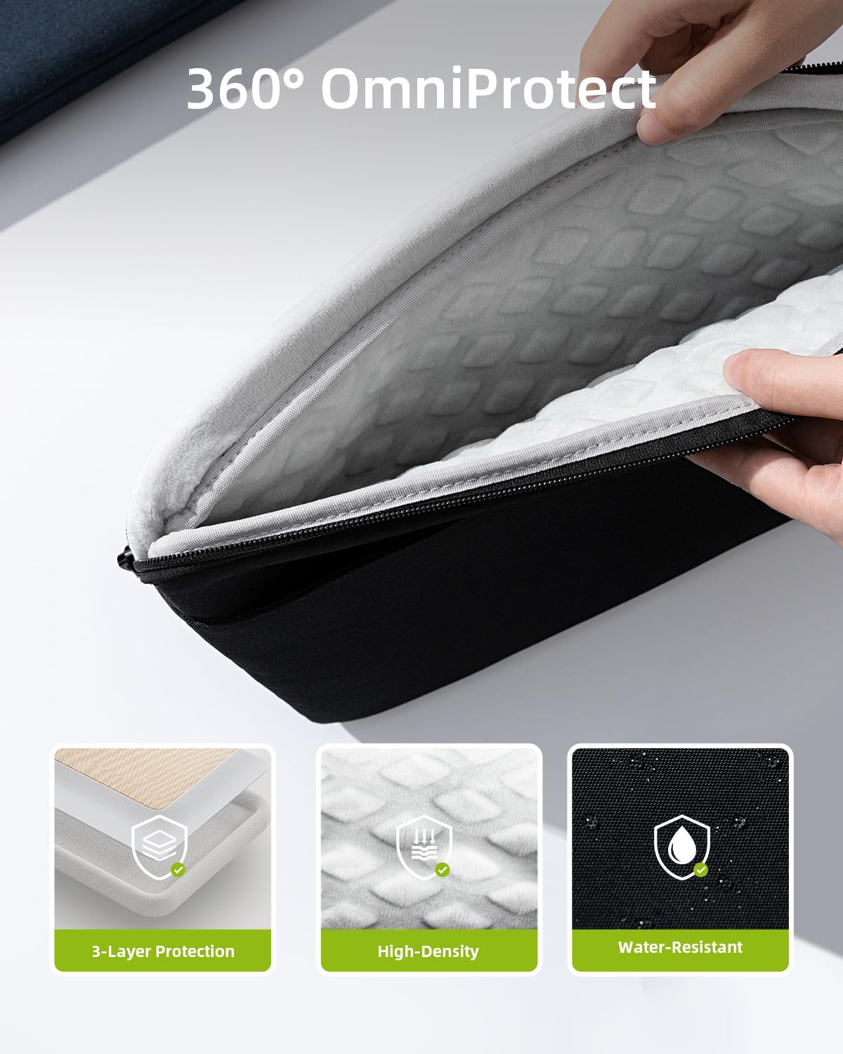 Voova 14 15 Inch Laptop Sleeve Case, Waterproof Computer