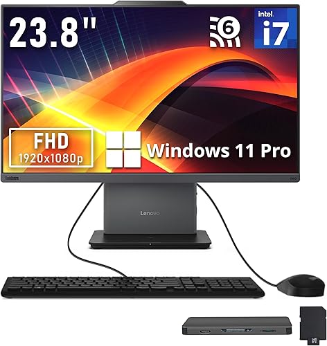 Miniatura 11 de Lenovo IdeaCentre AIO 3 AMD - Computadora todo en uno, pantalla FHD de 24 pulgadas, procesador Ryzen 5 5500U, 16 GB de RAM, SSD de 512 GB, unidad