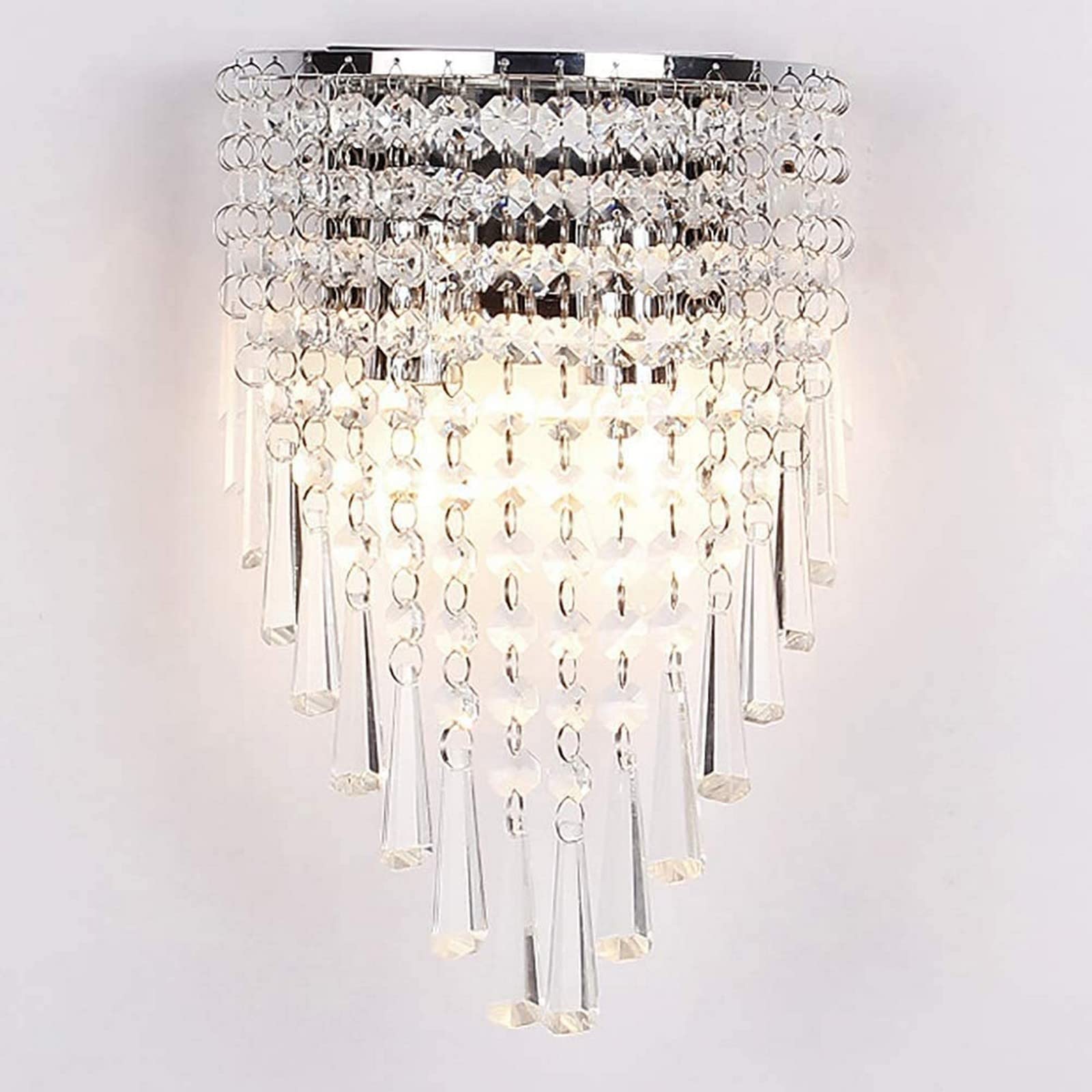 Aplique de pared de cristal moderno y lujoso para el dormitorio 5