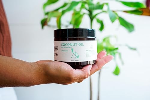 Miniatura 6 de Nature Packaged Aceite de coco sólido (12 onzas líquidas), procedente directamente de nuestro socio agrícola en Filipinas, aceite portador