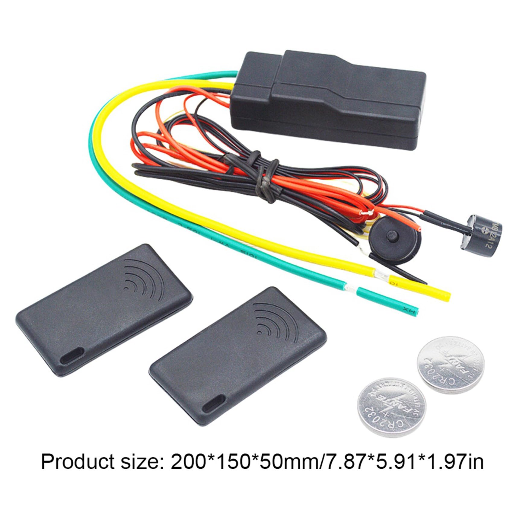2X Antidémarrage de Voiture 12 V Anti-Piratage 2,4 GHz RFID sans Verrouillage du Moteur de Voiture Antidémarrage sans Verrouillage Automatique Caché