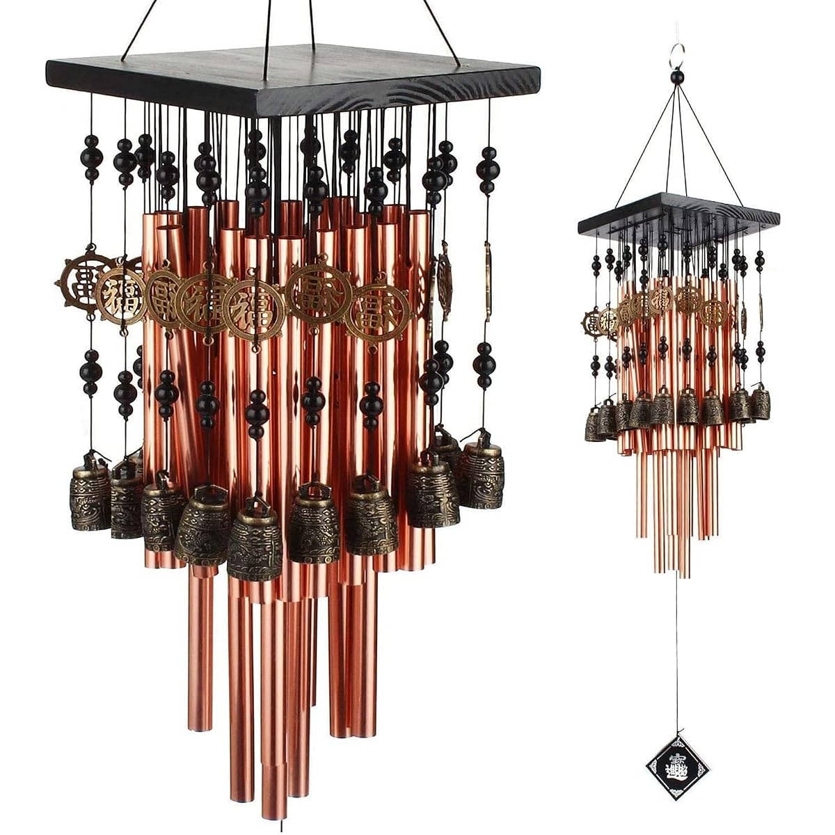 YLYYCC 28 Brass Tube Wind Chimes Copper Bell Decoration Wind Chime Gift