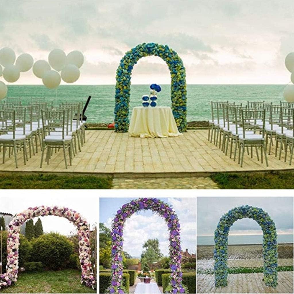 Arbors Metal Garden Arch 2.3M Garden Arch Powder-Coated Steel Lattice for Plants Support Rose Climbing Arch Garden Decoration