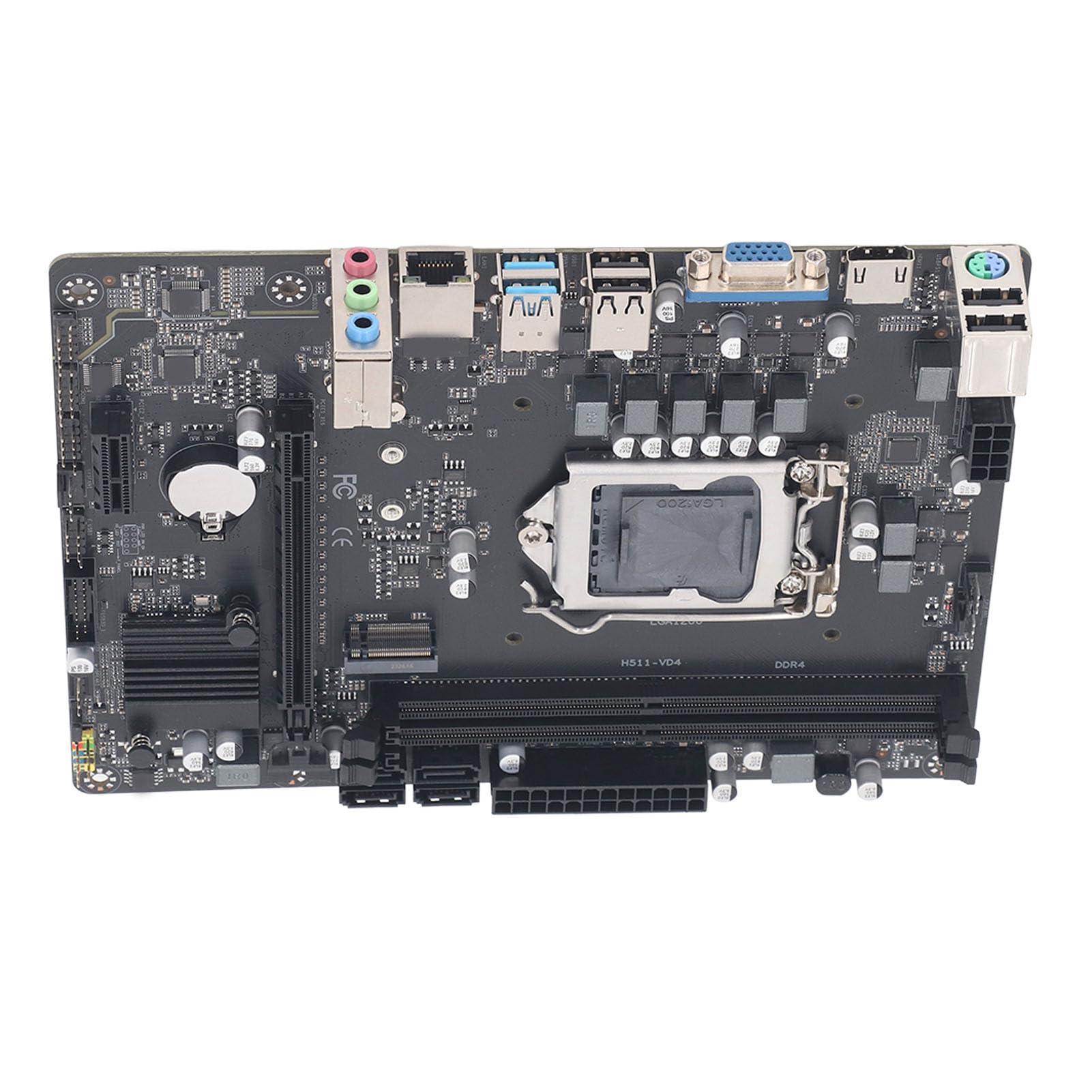 Płyta Główna LGA 1200, Płyta Główna do Gier DDR4 Obsługuje Procesory Intel Core I9 I7 I5 I3 Pent Ium, Dwukanałowa pamięć DDR4 USB3.0 SATA Płyta Główna Komputera Stacjonarnego,