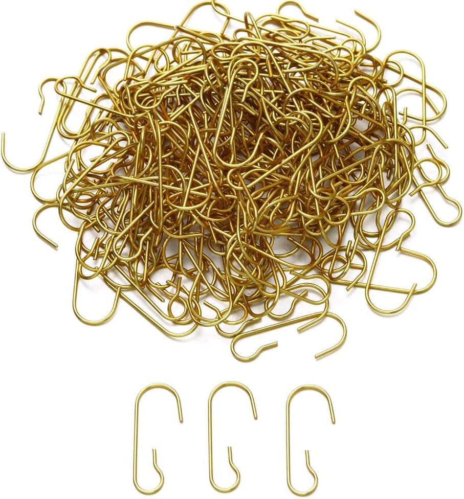 Andy's Orchids Christmas Ornament Hooks, 200PCS Metal Wire