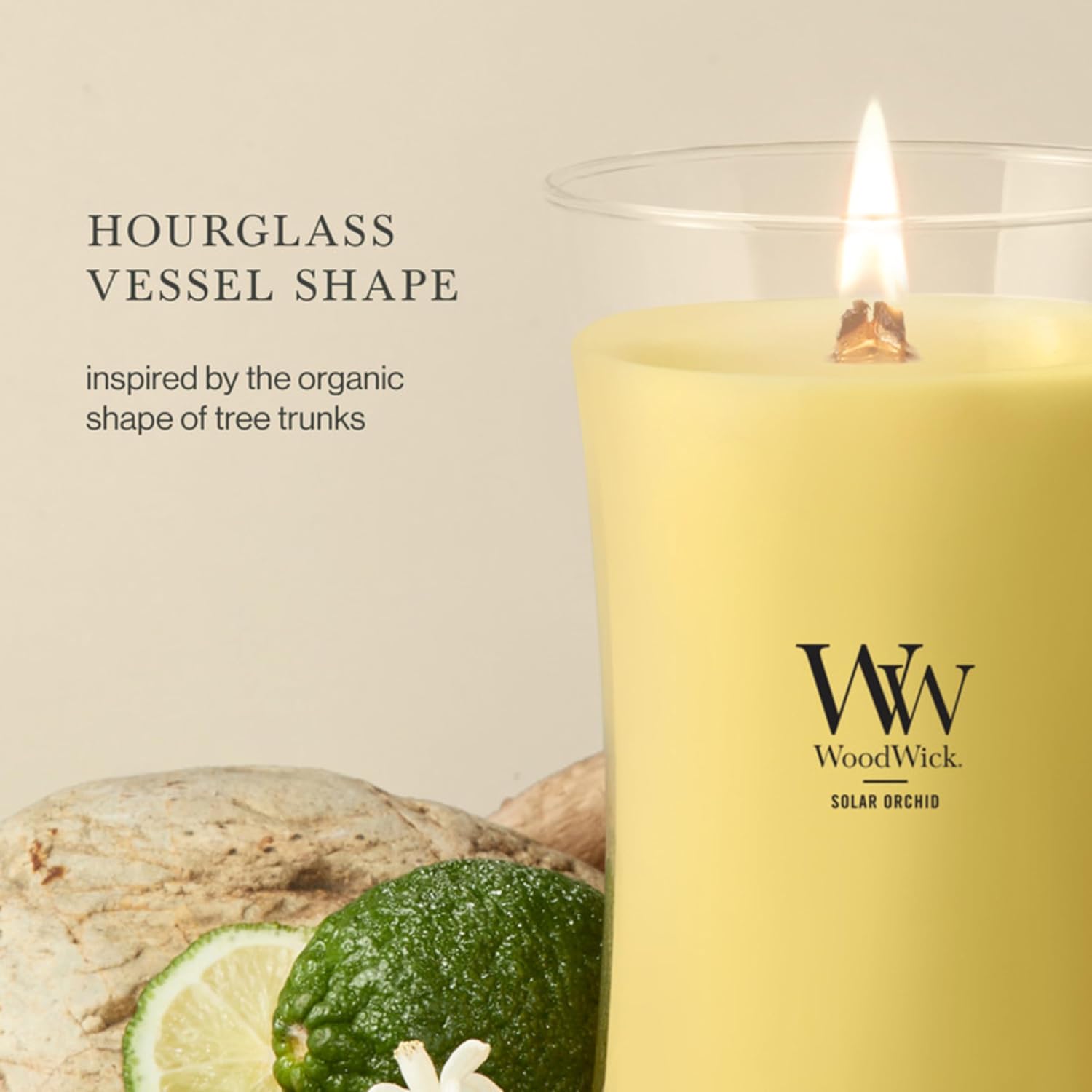 WoodWick Solar Orchid Scented Candle, Crackling Wick, 21.5oz image 4