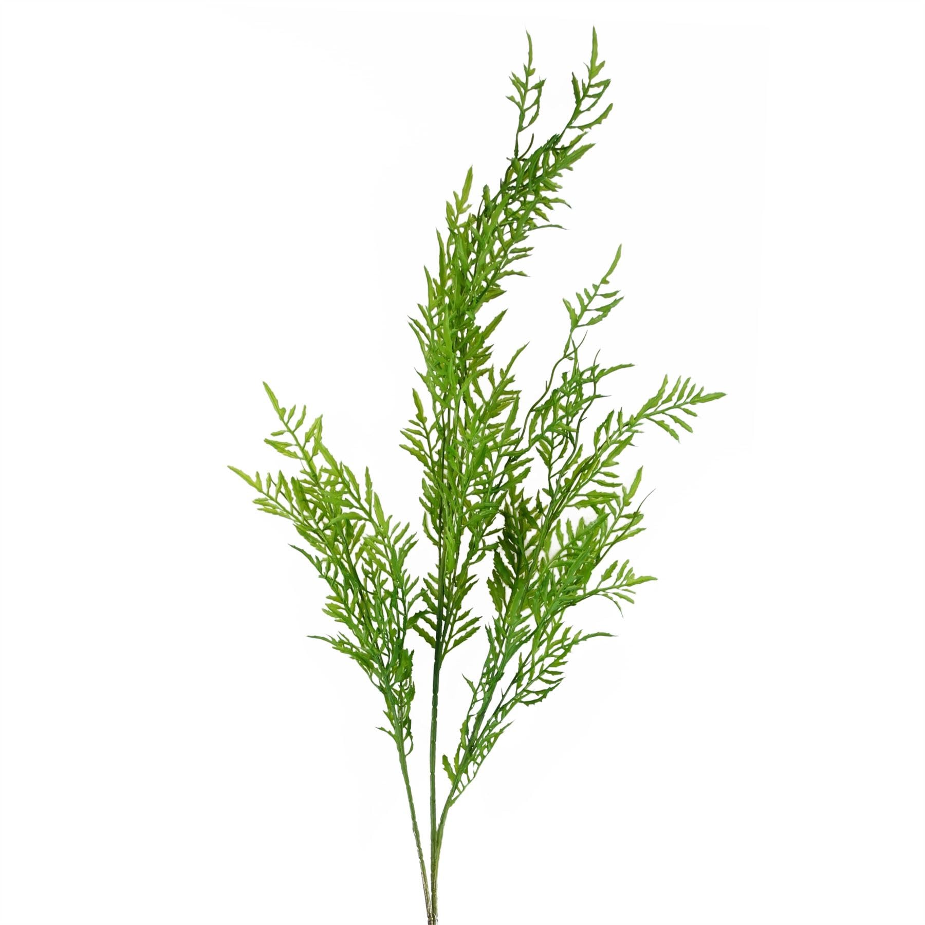 Leaf 120cm Artificial Boston Fern Stem - Green Plastic Plant for Home Decor
