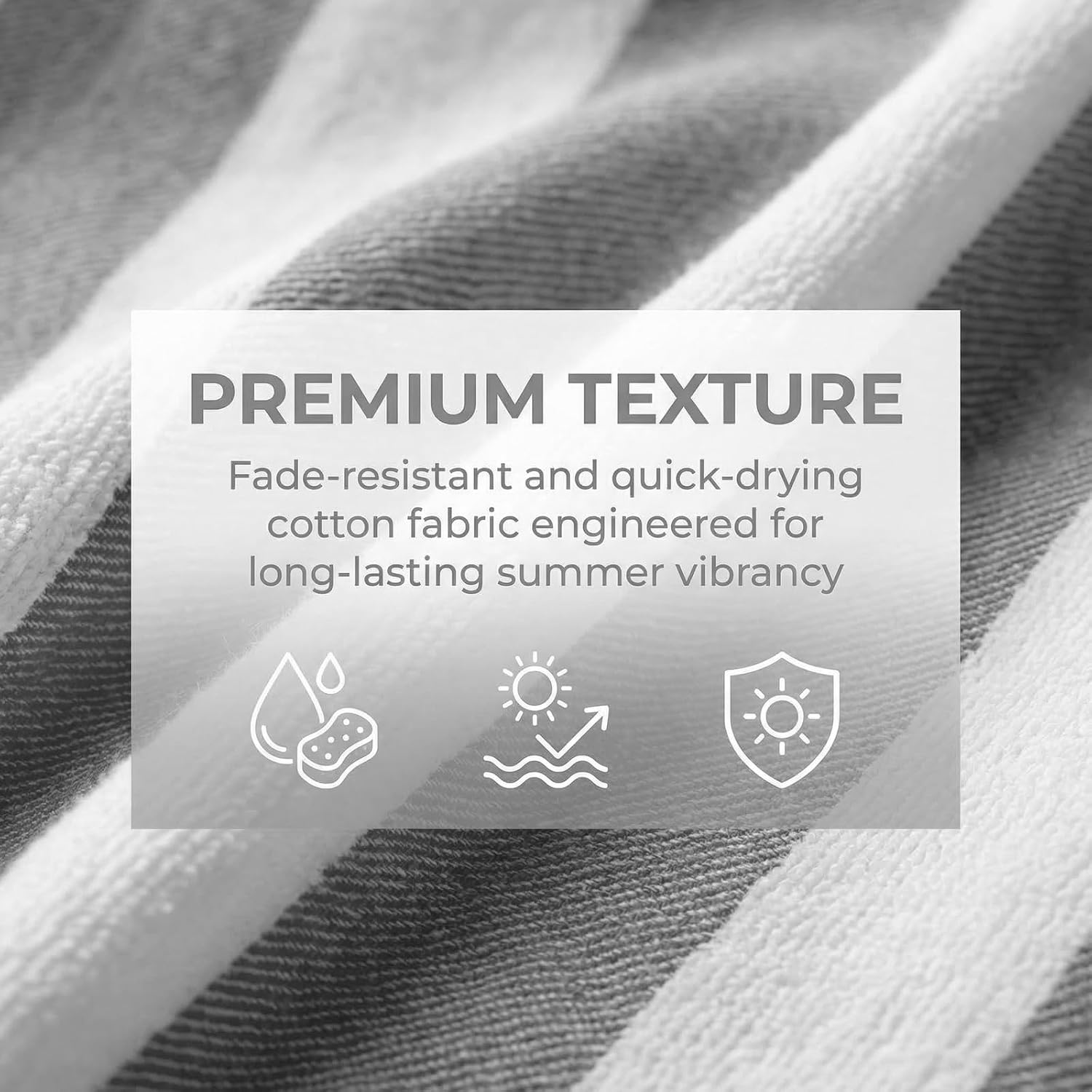 1pcs Stripe Cotton Turkish Towel Poncho Surf Poncho Changing Robe with Hood and Front Pocket Absorbent Wearable Towel Hooded Beach Towel for Adult Man Women Beach Pool (Grey, M)