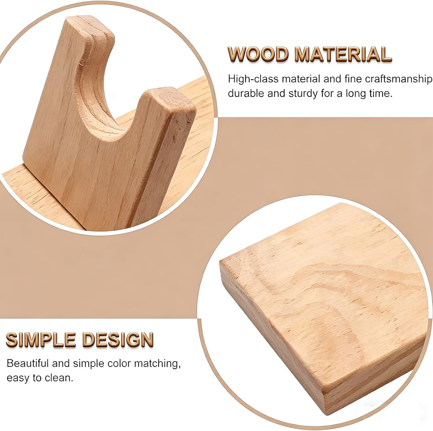 Mini Hot Glue Gun Holder Stand Sprayer Wood Rack Shelf Fixing Base Support Stand Organizer for DIY, Crafts, Home School Project KW009-Basic image 3